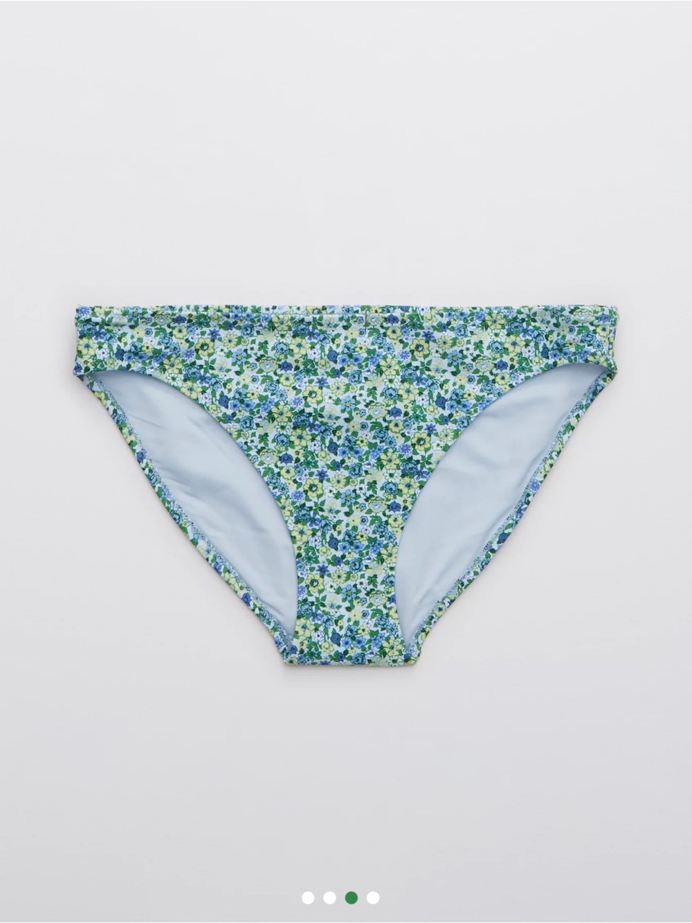 Aerie Green & Blue Floral‎ Bikini Bottom Size Small